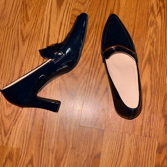Snaffle Decor Point Toe Chucky heeled loafers US Size 9 - Picture 4 of 6